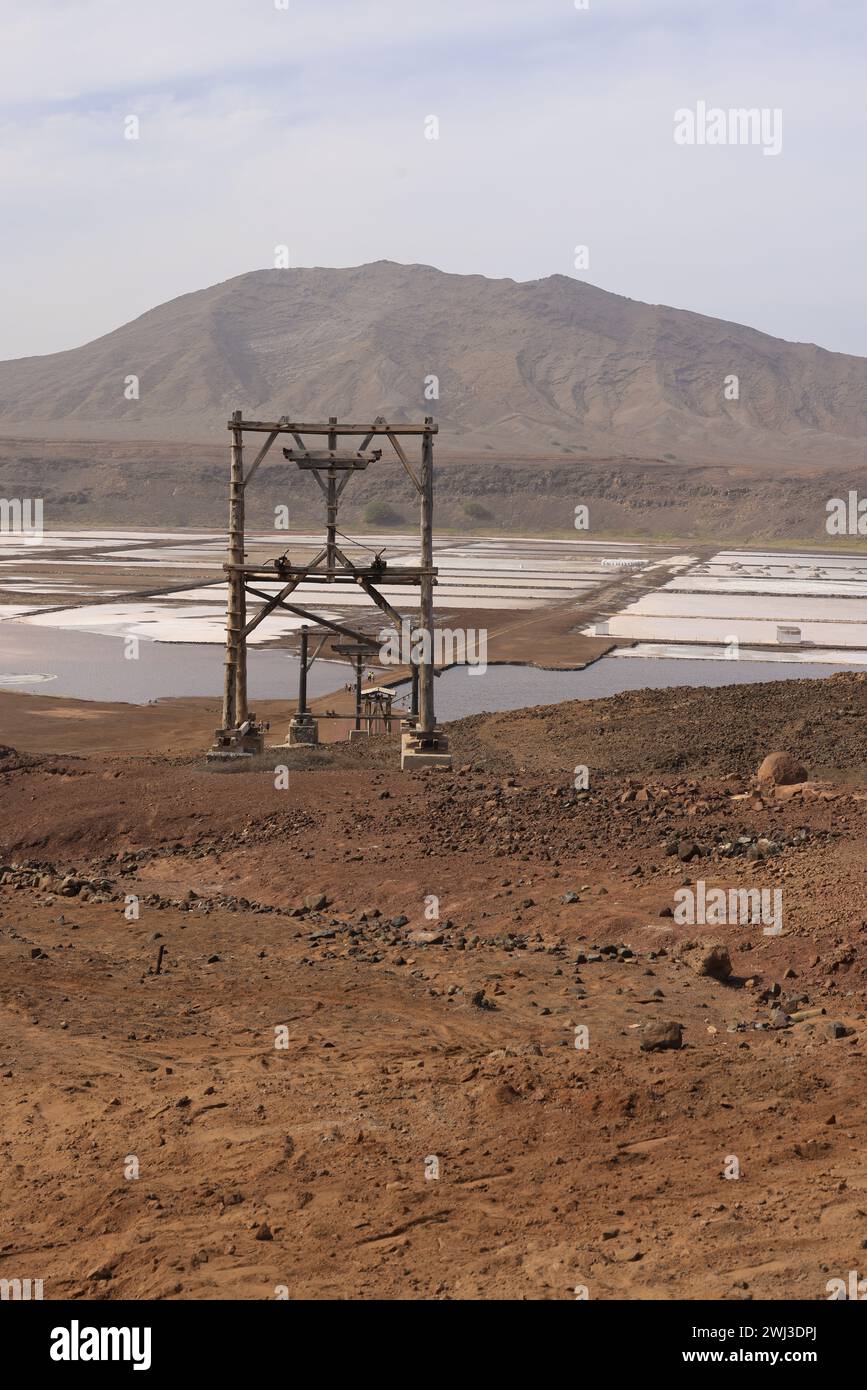 Die Salinas Pedra de Luma auf der Insel Sal, Kap Verde, Afrika Stockfoto