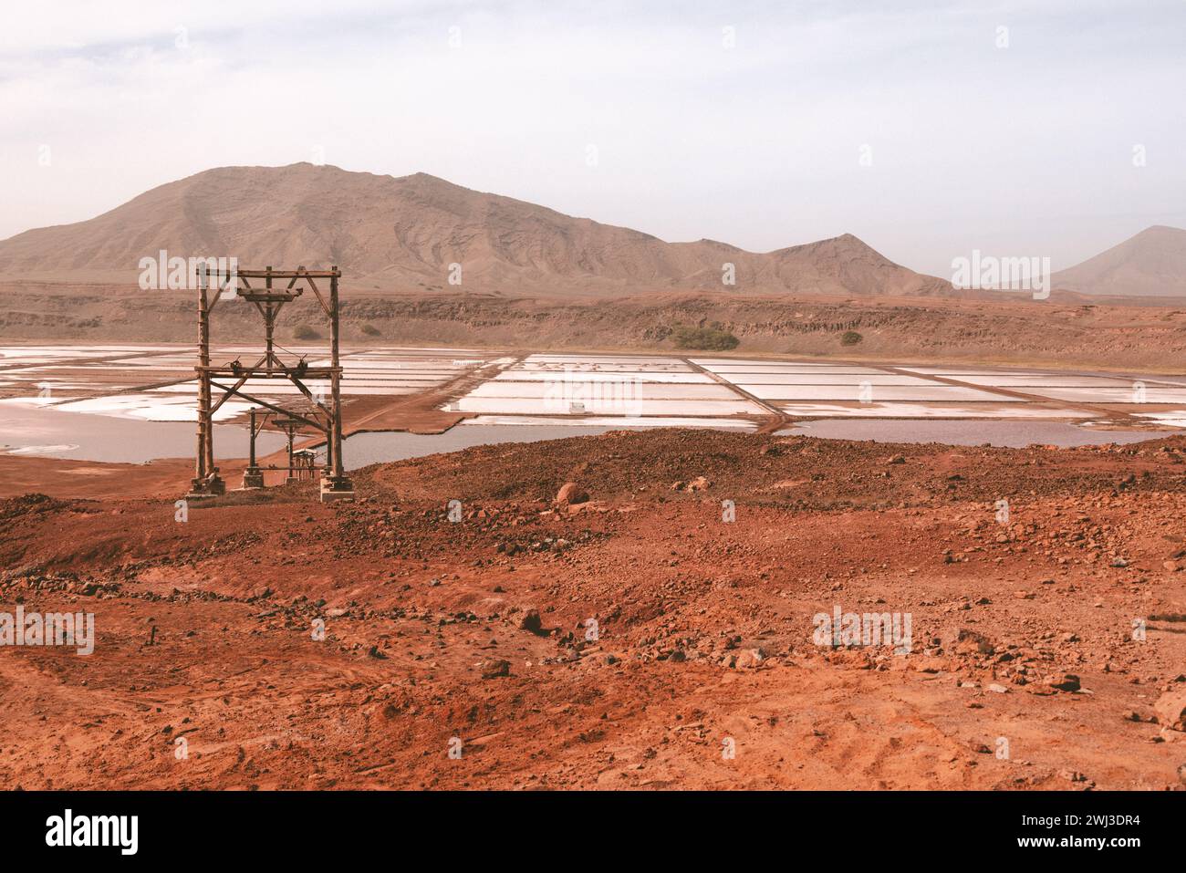 Die Salinas Pedra de Luma auf der Insel Sal, Kap Verde, Afrika Stockfoto