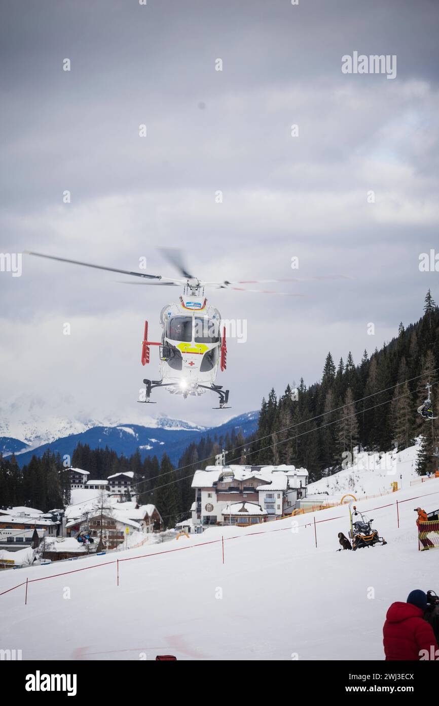 12.02.2024, Zauchensee, AUT, unterwegs in Salzburg, Themenbild, Verschiedene Themenbilder, Symbolbild, Notarzthubschrauber, im Bild Rettungshubschrauber, Notarzthubschrauber, erste Hilfe, Martin, Flugrettung, *** 12 02 2024, Zauchensee, AUT, unterwegs in Salzburg, Themenbild, verschiedene Themenbilder, Symbolbild, Nothubschrauber, auf dem Bild Rettungshubschrauber, Notfallhubschrauber, erste Hilfe, Martin, Luftrettung, Stockfoto