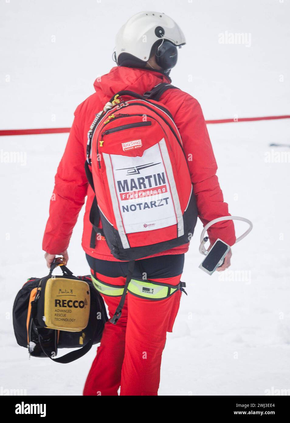 12.02.2024, Zauchensee, AUT, unterwegs in Salzburg, Themenbild, Verschiedene Themenbilder, Symbolbild, Notarzthubschrauber, im Bild Rettungshubschrauber, Notarzthubschrauber, erste Hilfe, Martin, Notarzt, *** 12 02 2024, Zauchensee, AUT, unterwegs in Salzburg, Themenbild, verschiedene Themenbilder, Symbolbild, Nothubschrauber, auf dem Bild Rettungshubschrauber, Nothubschrauber, erste Hilfe, Martin, Notarzt, Stockfoto