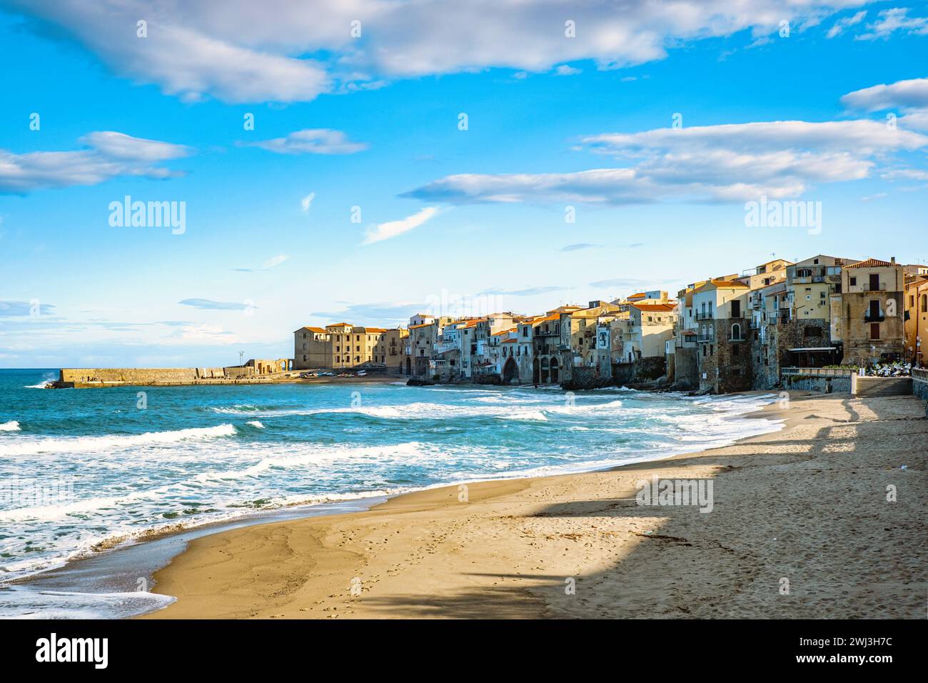 Cefalu, mittelalterlichen Dorf von Sizilien Insel, Provinz Palermo, Italien Stockfoto