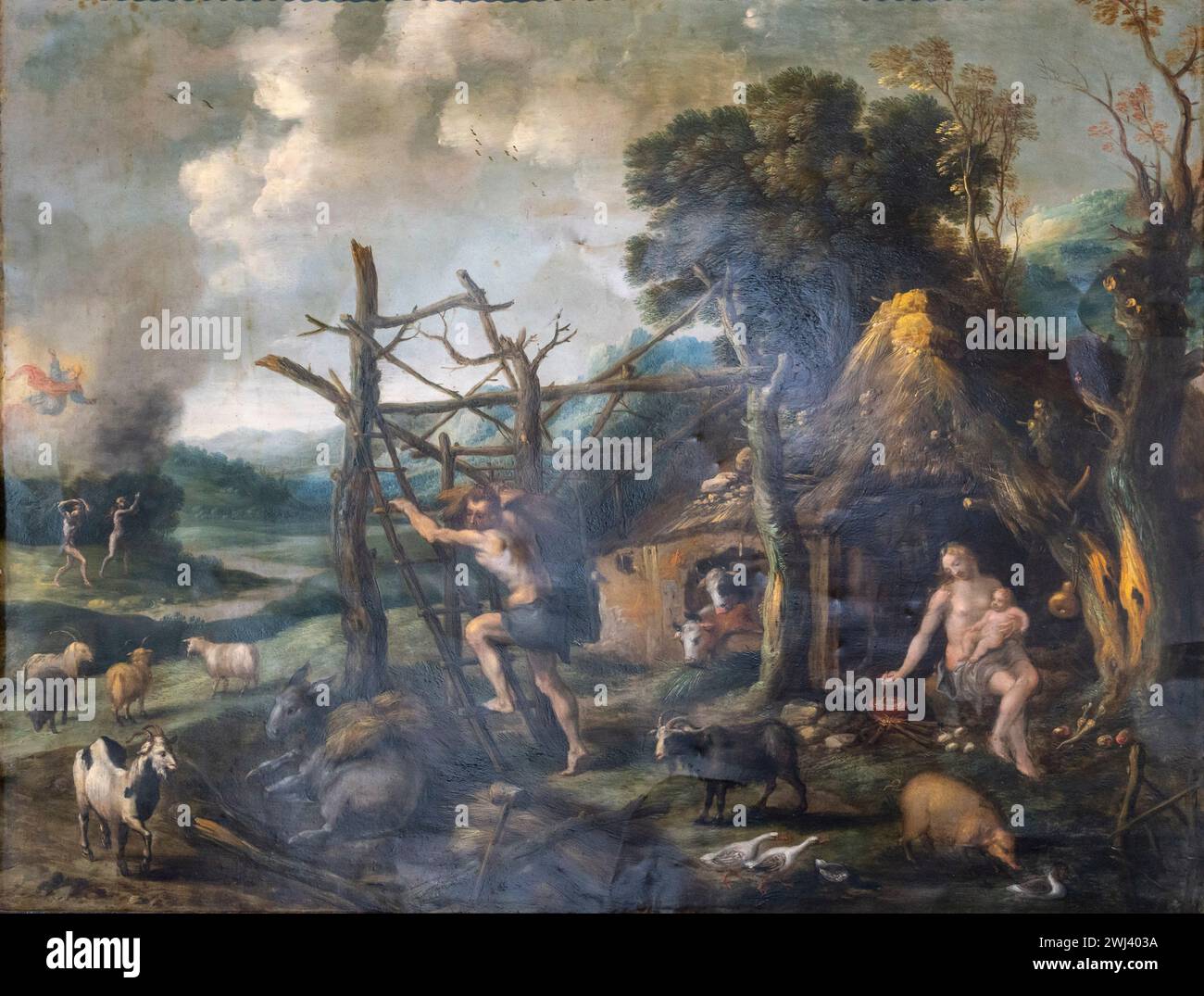 Vertreibung aus dem Paradies Stockfoto