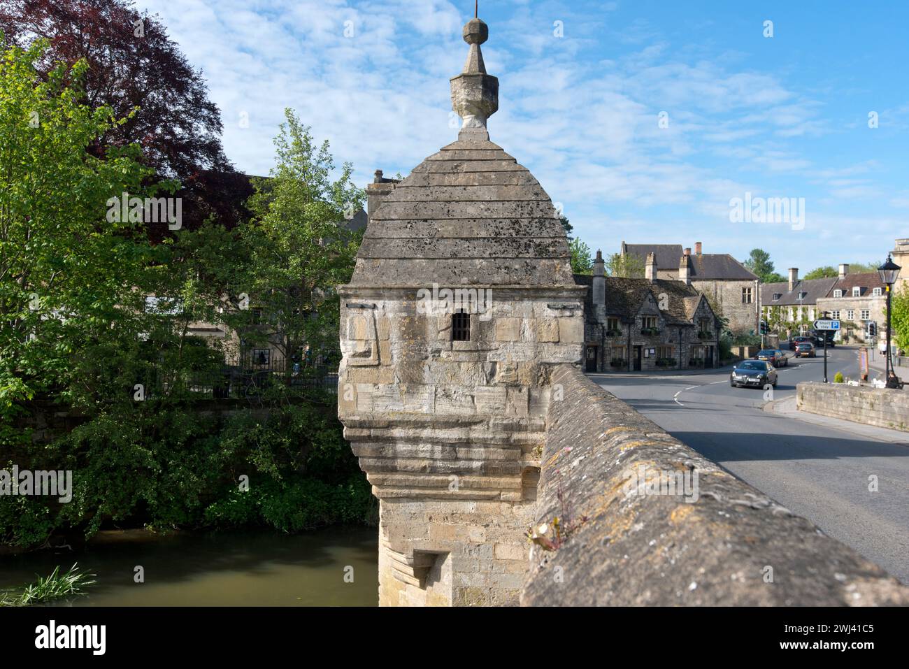 Dorfflocken. Bradford-upon Avon, Wiltshire, das einzige Beispiel auf einer Brücke, auch bekannt als „The Chapel“ und „The Blindhouse“ Stockfoto