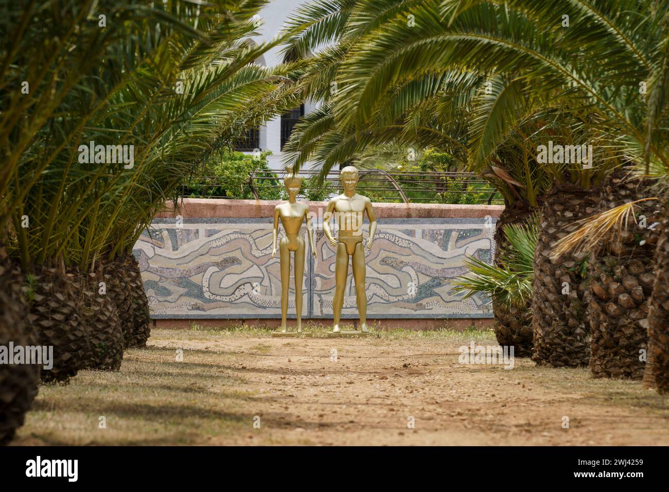 Die goldenen Idole Stockfoto