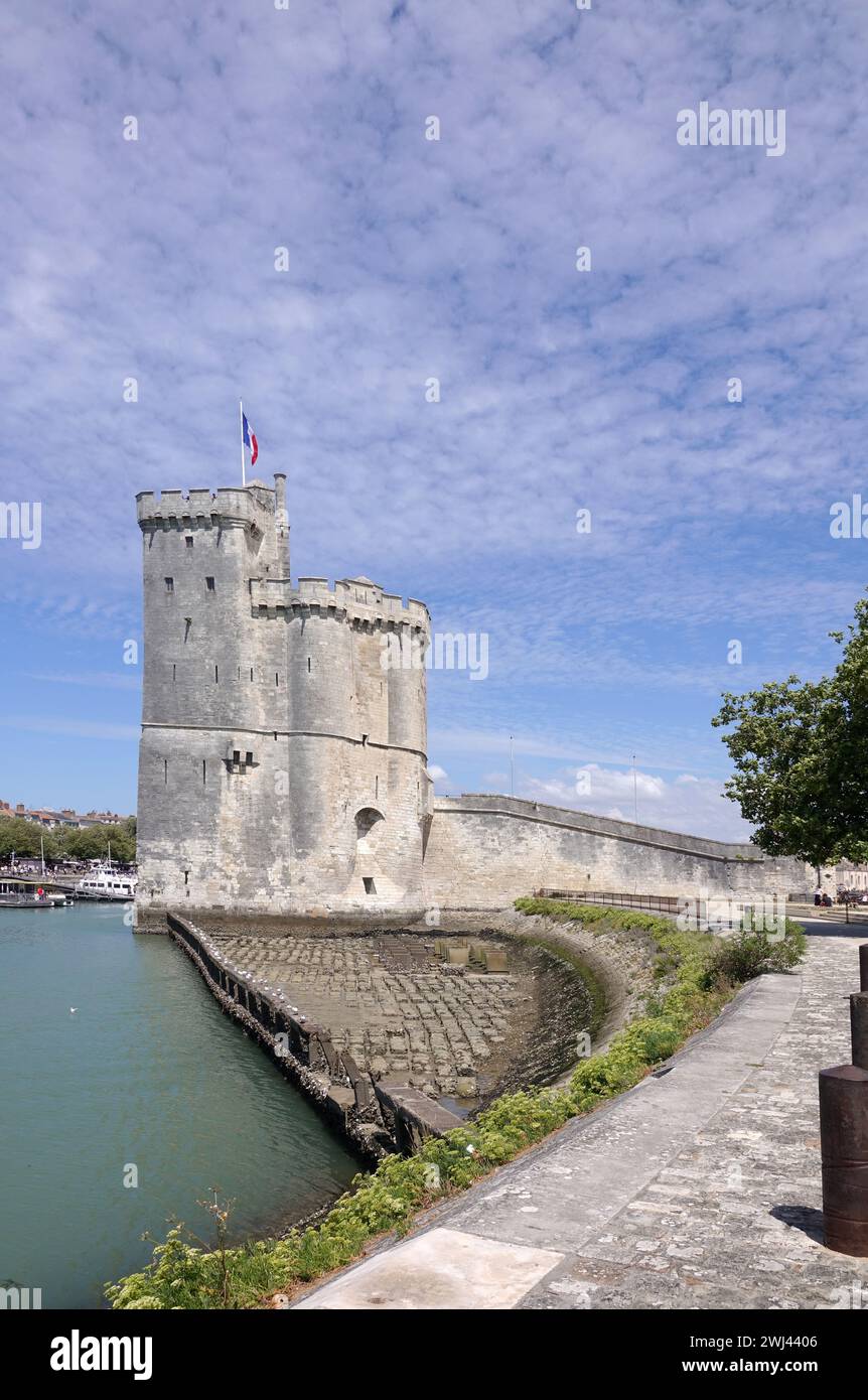 Tour St. Nicolas in La Rochelle Stockfoto