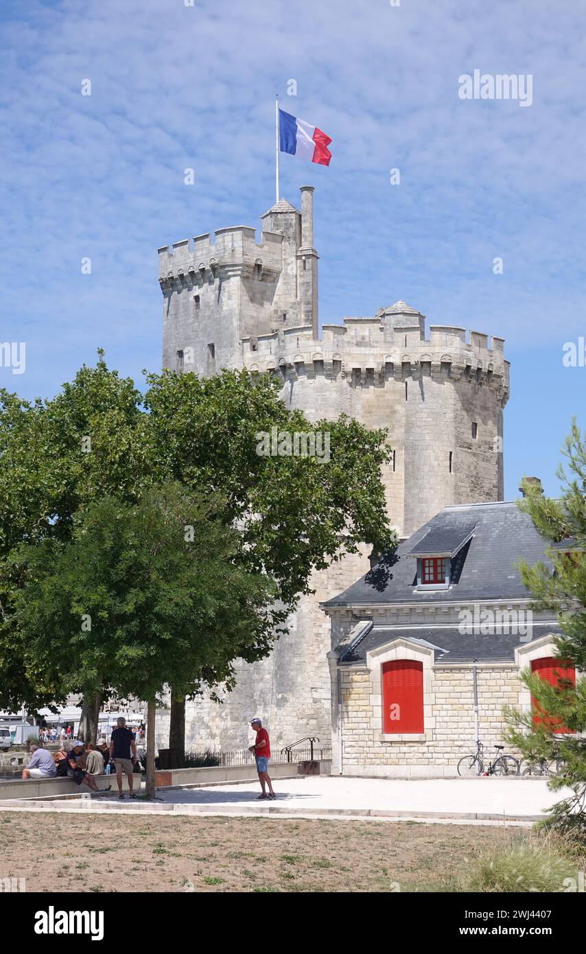 Tour St. Nicolas in La Rochelle Stockfoto