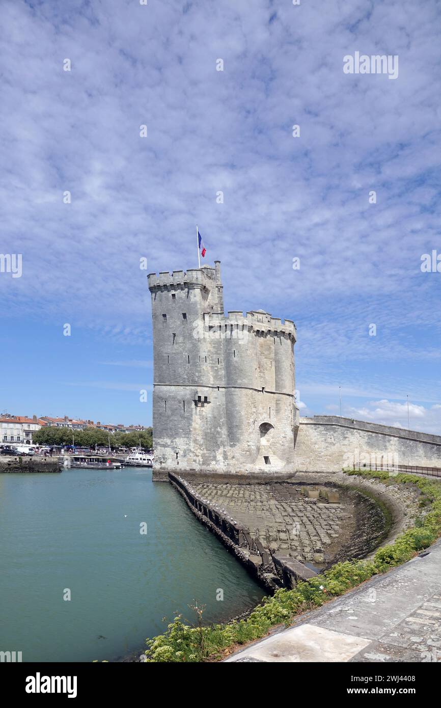 Tour St. Nicolas in La Rochelle Stockfoto