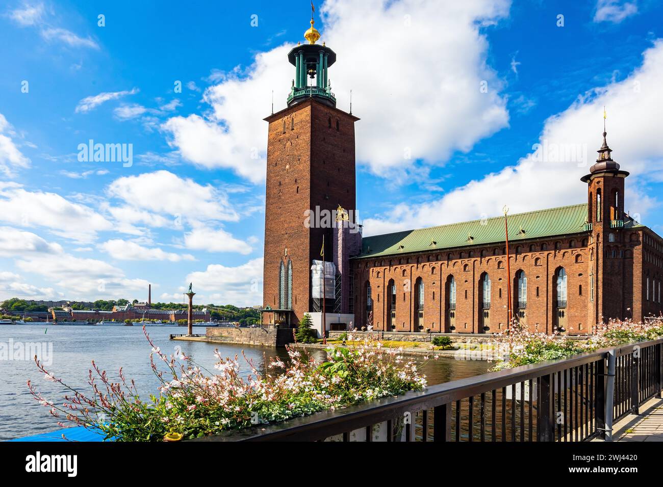 Das Rathaus von Stockholm Stockfoto