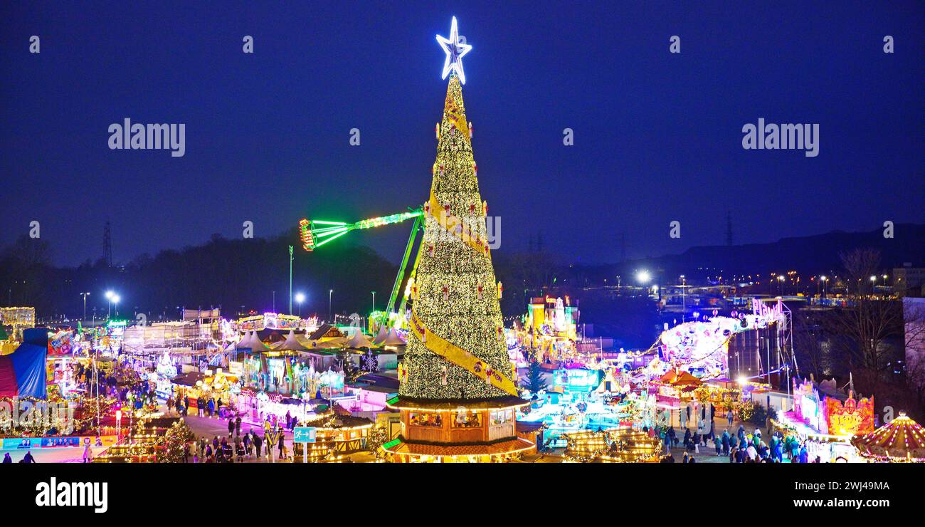 Cranger Weihnachtszauber, Weihnachtsmesse im Ruhrgebiet, Herne, Deutschland, Europa Stockfoto