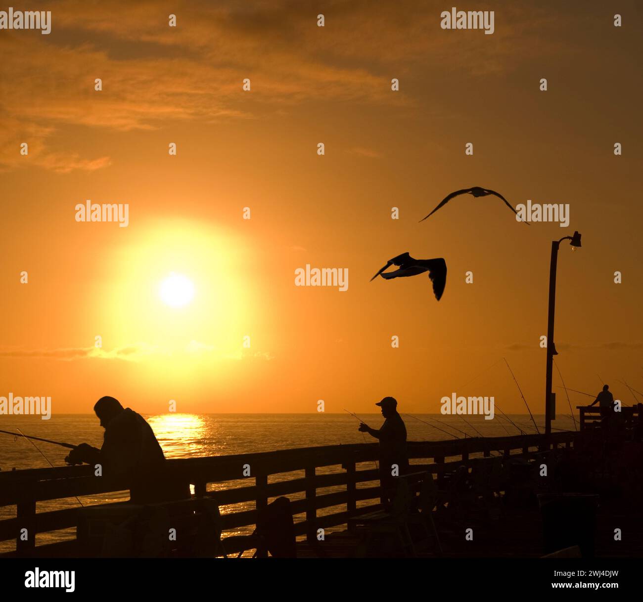 Virginia Beach Fishing Pier - Virginia Beach, Virginia Stockfoto