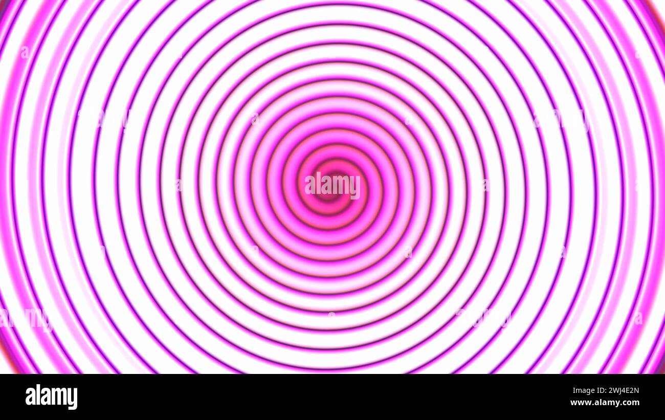 Hypnotischer Hintergrund psychedelische Wirbel rosa Spirale Stockfoto