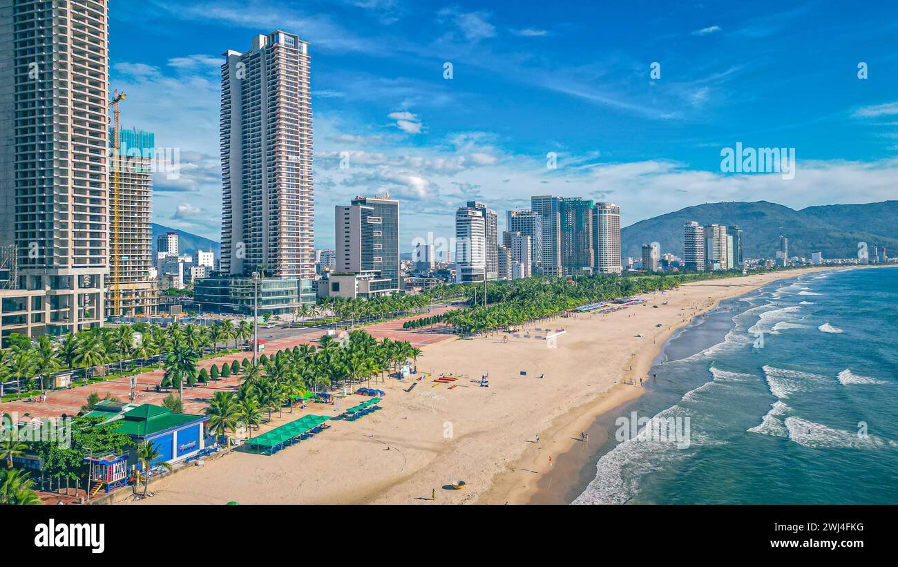 Da Nang wunderschöne Szenen und Strand Stockfoto