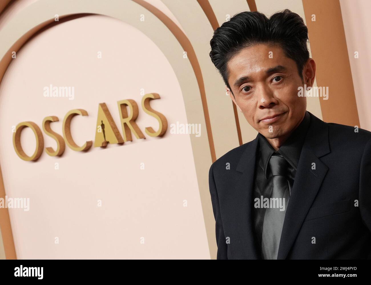 Los Angeles, USA. Februar 2024. Kazu Hiro beim 96. Oscars-Nominierten Luncheon im Beverly Hilton Hotel International Ballroom in Beverly Hills, KALIFORNIEN am Montag, den 12. Februar 2024. (Foto: Sthanlee B. Mirador/SIPA USA) Credit: SIPA USA/Alamy Live News Stockfoto