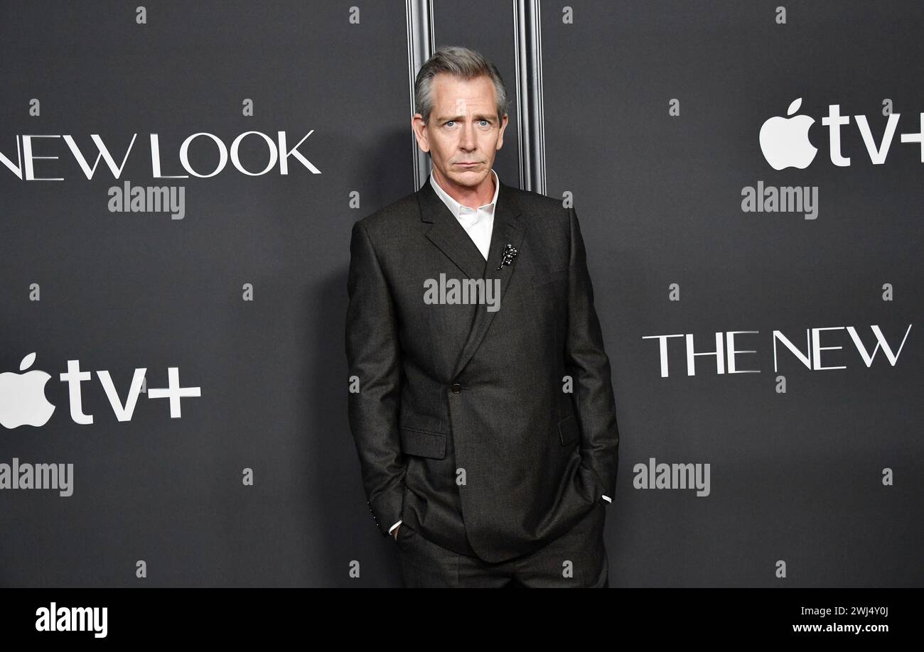 Ben Mendelsohn attends the premiere of the Apple TV+ series "The New Look" at Florence Gould Hall on Monday, Feb. 12, 2024, in New York. (Photo by Evan Agostini/Invision/AP) Stockfoto