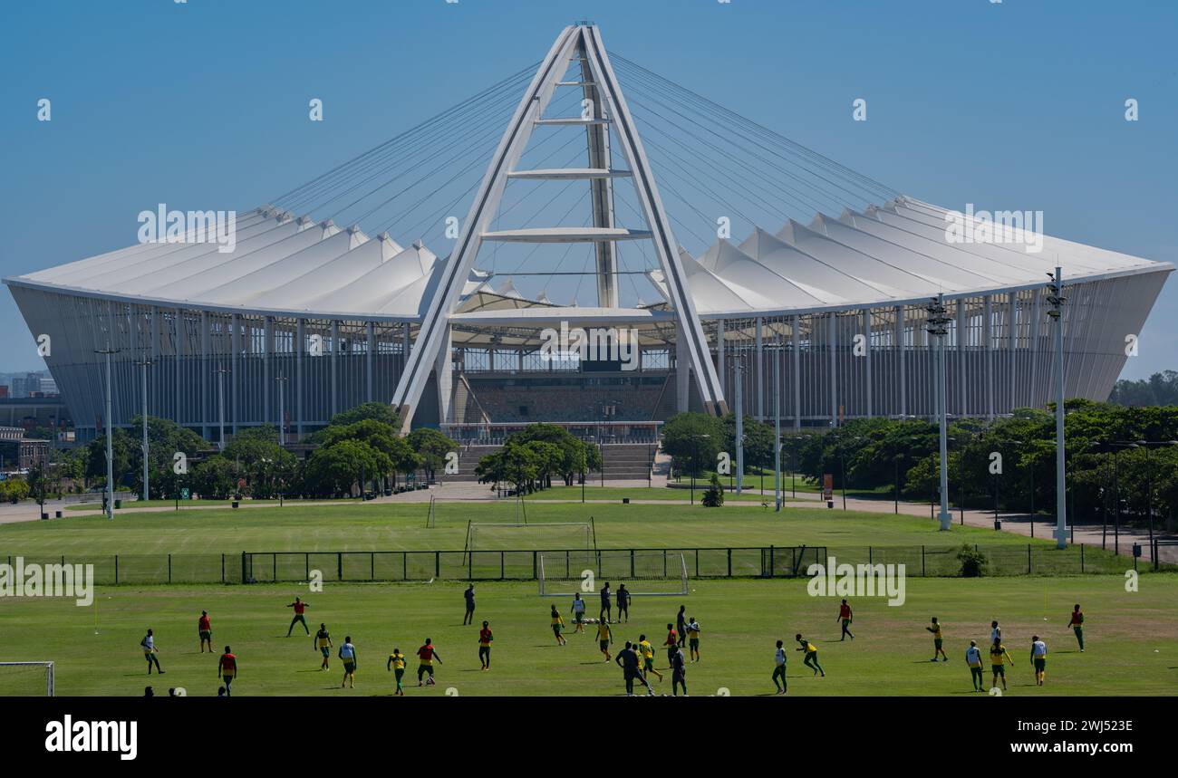 Moses Mabhida Stadion in Durban Südafrika Stockfoto