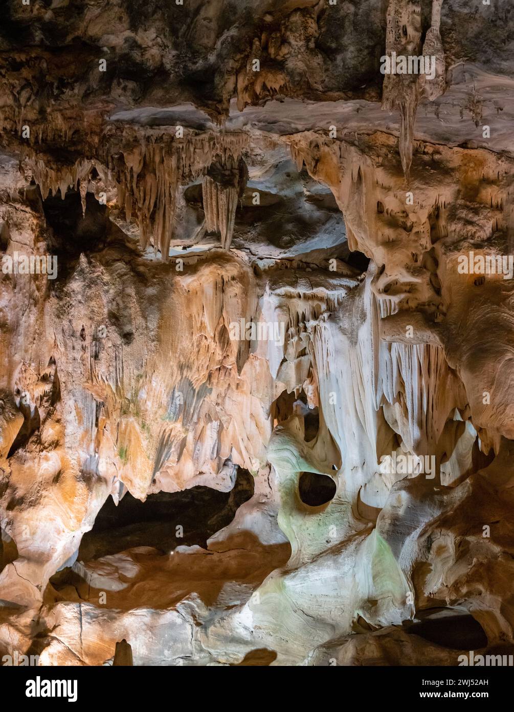 Cango Caves ist ein Höhlensystem in der Nähe von Oudtshoorn Südafrika Stockfoto