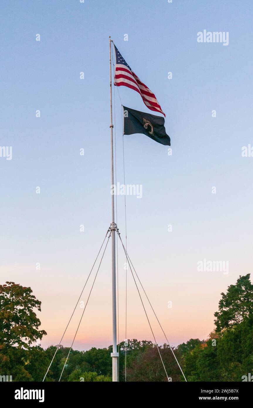 Andrew Johnson National Cemetery, Militärfriedhof in Greeneville, Tennessee, USA Stockfoto