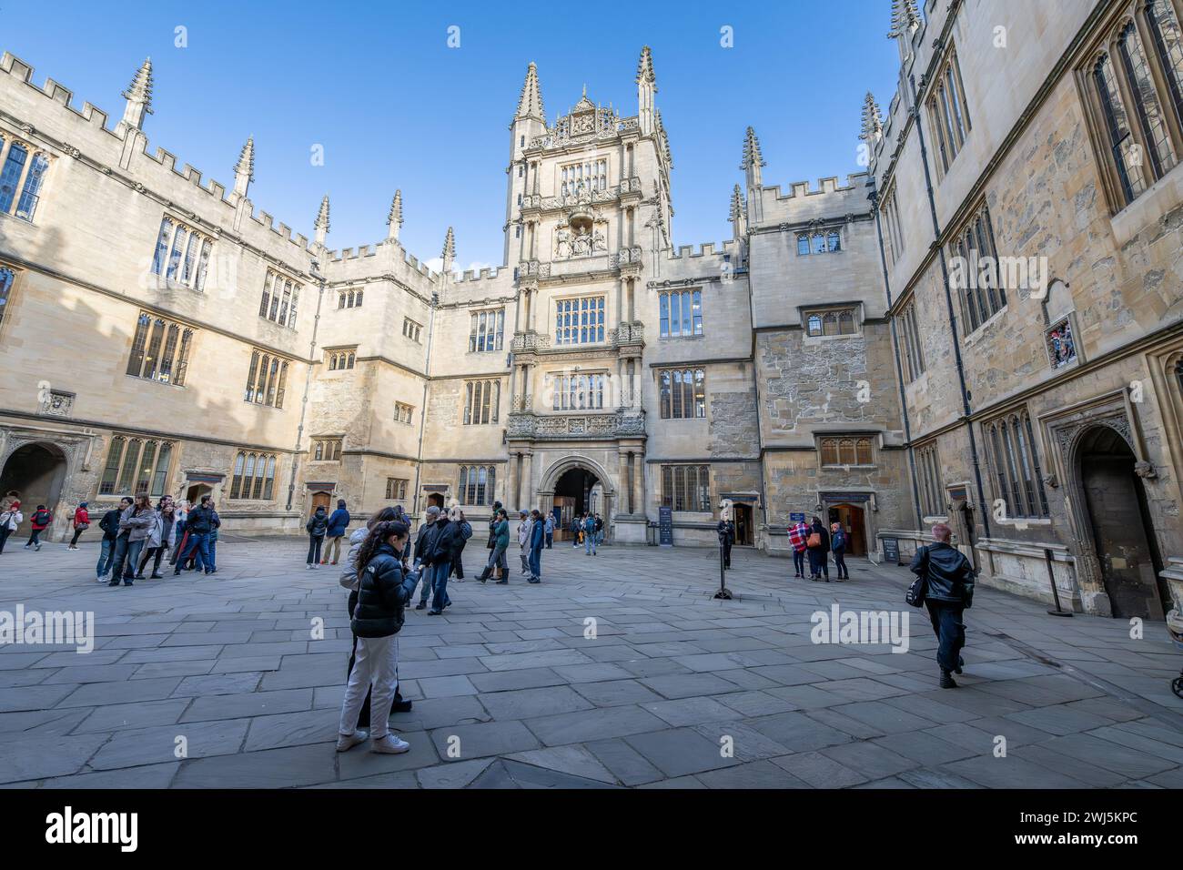 Bodleian Courtyard Stockfoto