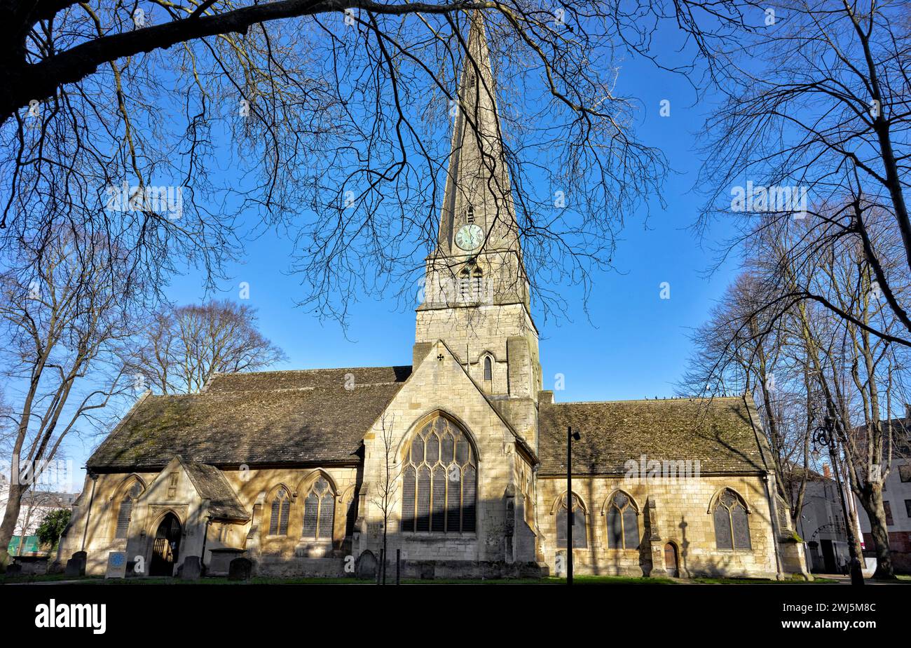 St Marys Church and the Minster, Cheltenham, Gloucestershire, England, Großbritannien Stockfoto
