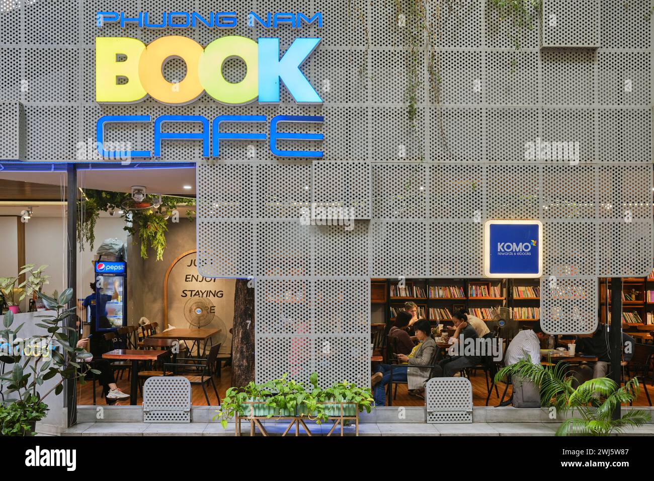 Januar 2024, Phuong Nam Book Cafe in Ho Chi Minh City Book Street Stockfoto