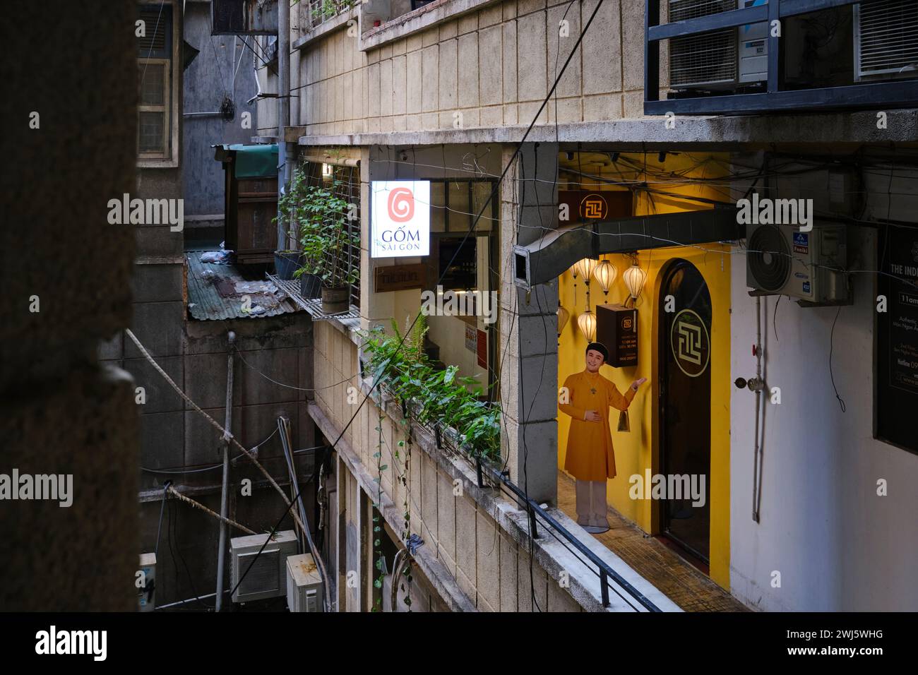 Januar 2024, The Cafe Apartments, Ho Chi Minh City Stockfoto