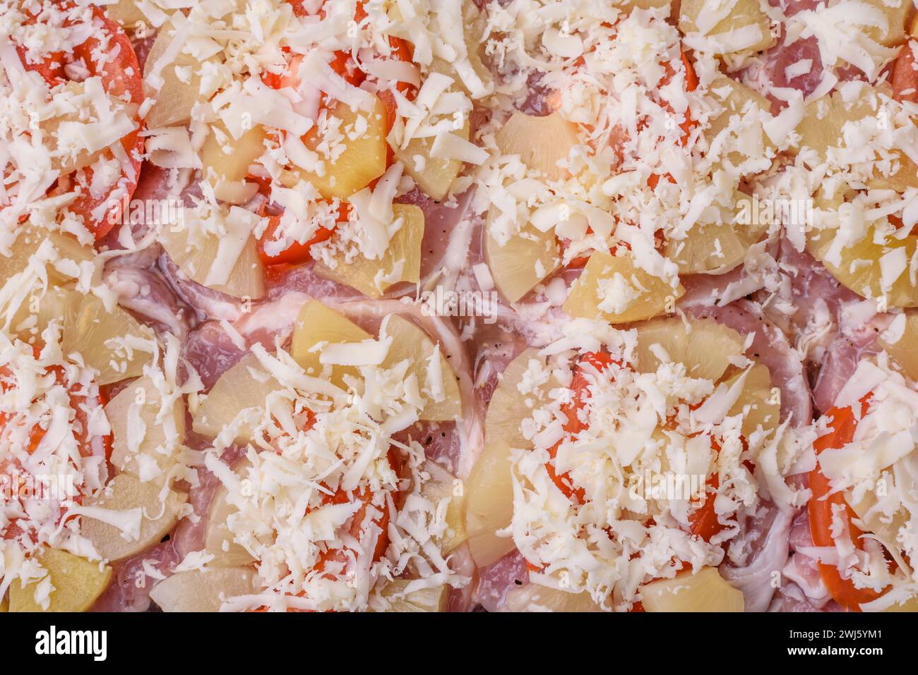 Ein Gericht, das aus Fleisch besteht Stockfoto