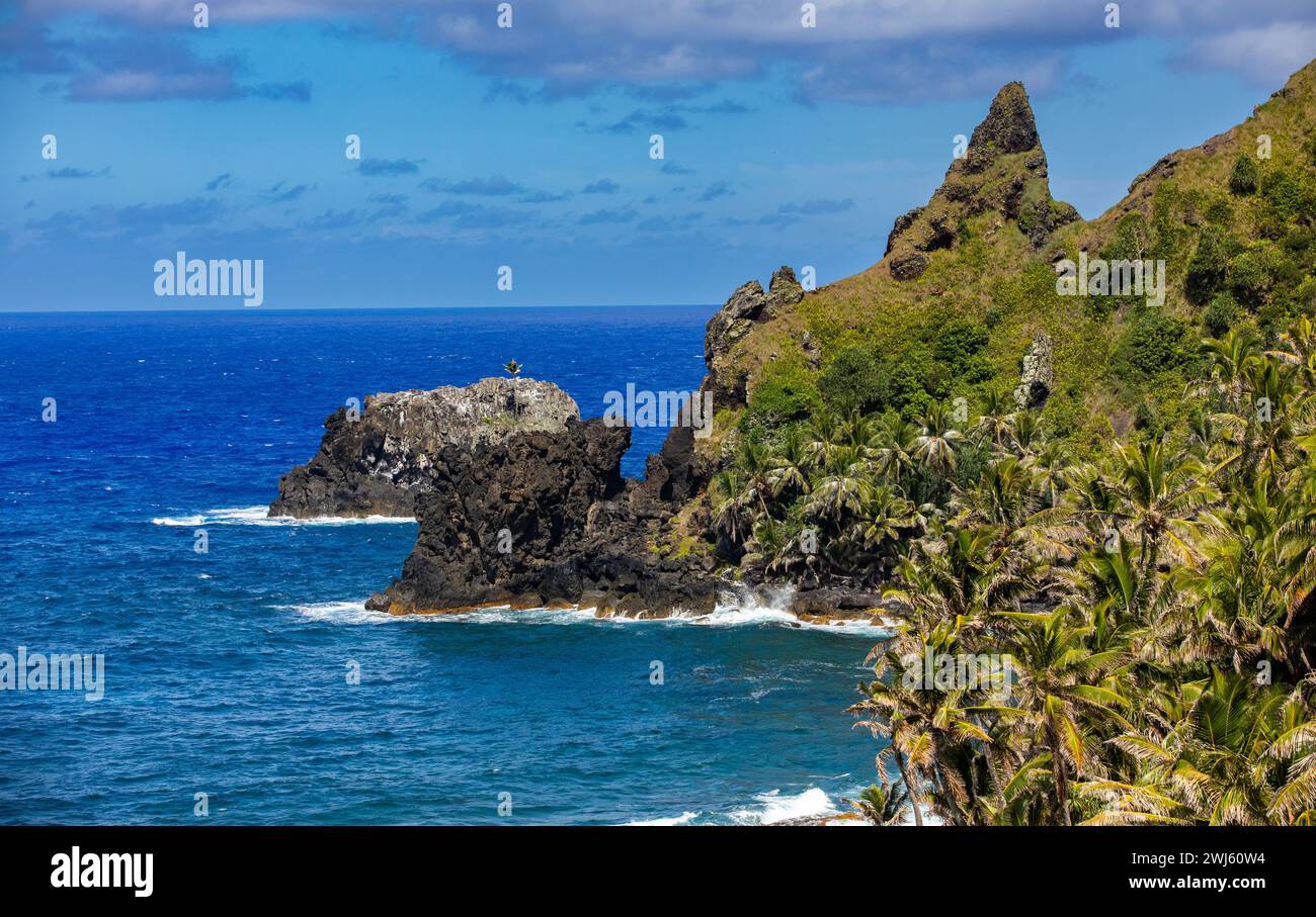 Pitcairn Island im Südpazifik Stockfoto