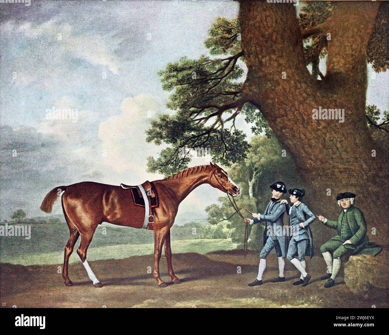 Eclipse von George Stubbs R.A. (1724–1806). Colour Illustration from the Connoisseur, an Illustrated Magazine for Collectors Vol 3 (Mai-Aug 1902), veröffentlicht in London. Stockfoto