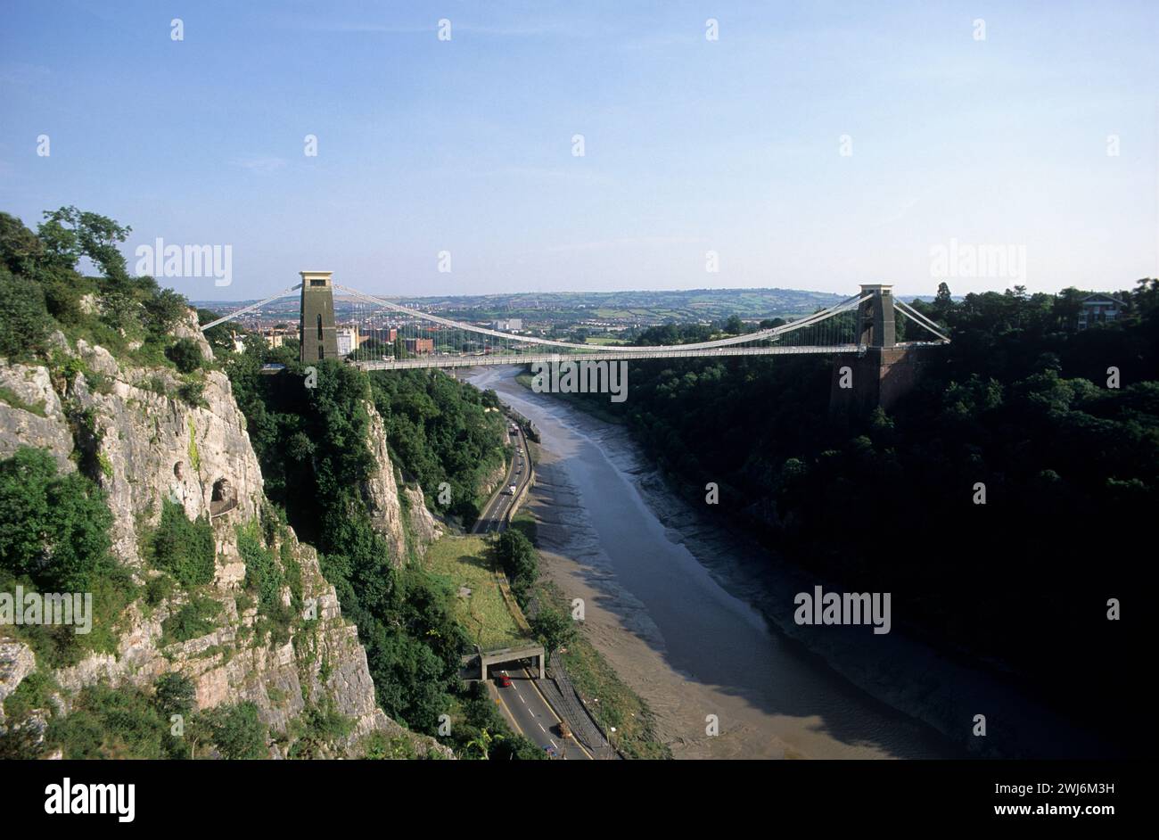 Großbritannien, Bristol, die Clifton-Hängebrücke über den Fluss Avon. Stockfoto