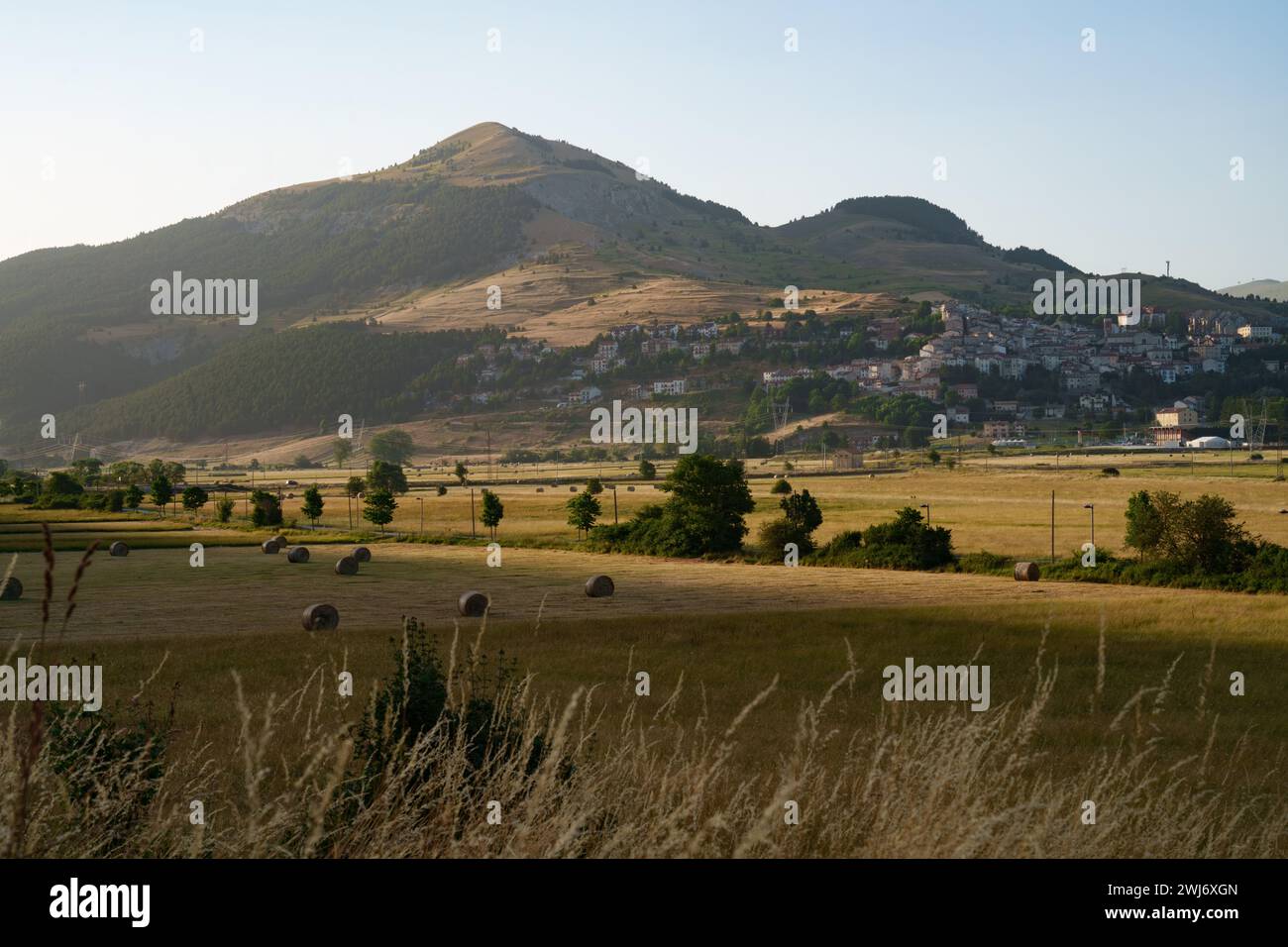 Berglandschaft in Roccaraso, Provinz L'Aquila, Abruzzen, Italien, im Sommer Stockfoto