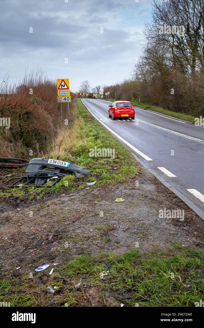 Auto Crash Stockfoto