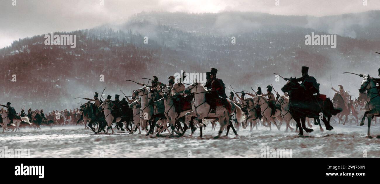 Napoleon ist ein episches historisches Drama von Ridley Scott aus dem Jahr 2023, das von David Scarpa geschrieben wurde. Dieses Foto ist nur für redaktionelle Zwecke bestimmt und unterliegt dem Urheberrecht des Filmunternehmens und/oder des Fotografen, der von dem Film- oder Produktionsunternehmen beauftragt wurde. Es kann nur durch Veröffentlichungen in Verbindung mit der Werbung für den oben genannten Film reproduziert werden. Es ist eine obligatorische Gutschrift für die Filmfirma erforderlich. Der Fotograf sollte ebenfalls angerechnet werden, wenn er bekannt ist. Stockfoto