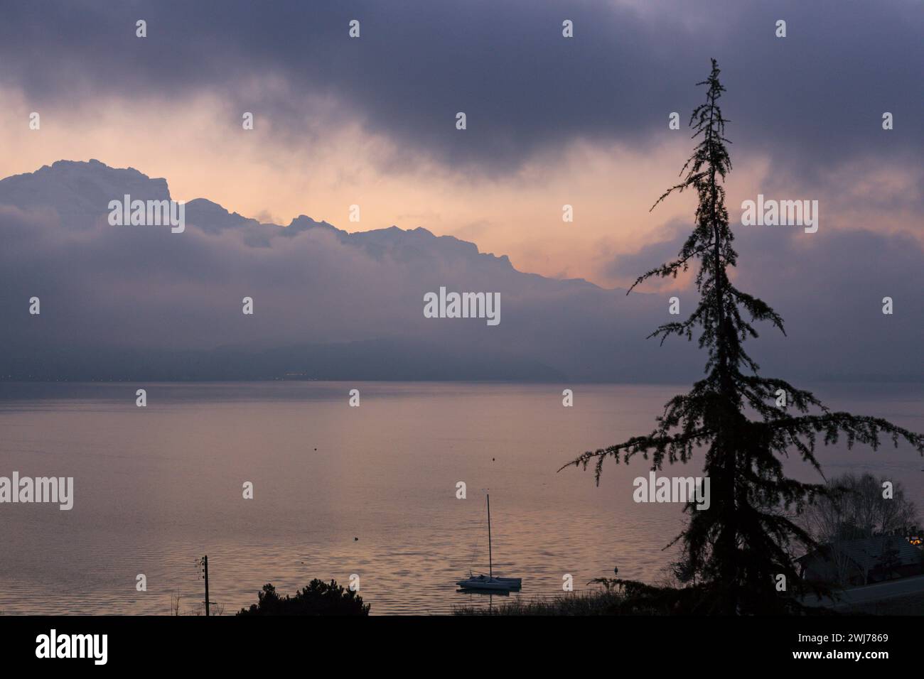 Lac d ' Annecy, Frankreich Stockfoto