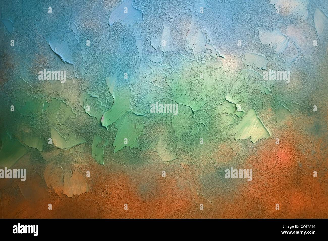 Impressionistische canva-Hintergrundtextur, generative KI; Stockfoto
