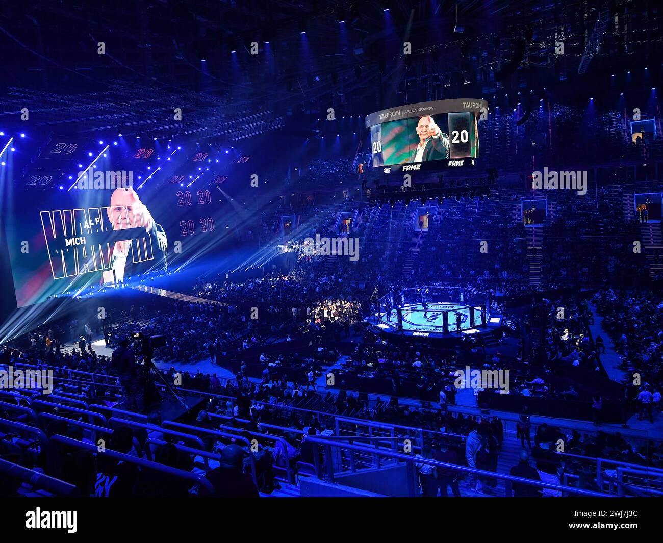 2024.02.10 Krakau Sporty walki Fame MMA 20 Octagon Kibice widok ilustracja ilustracyjne stockowe Foto Marcin Bulanda/PressFocus Credit: SIPA USA/Alamy Live News Stockfoto