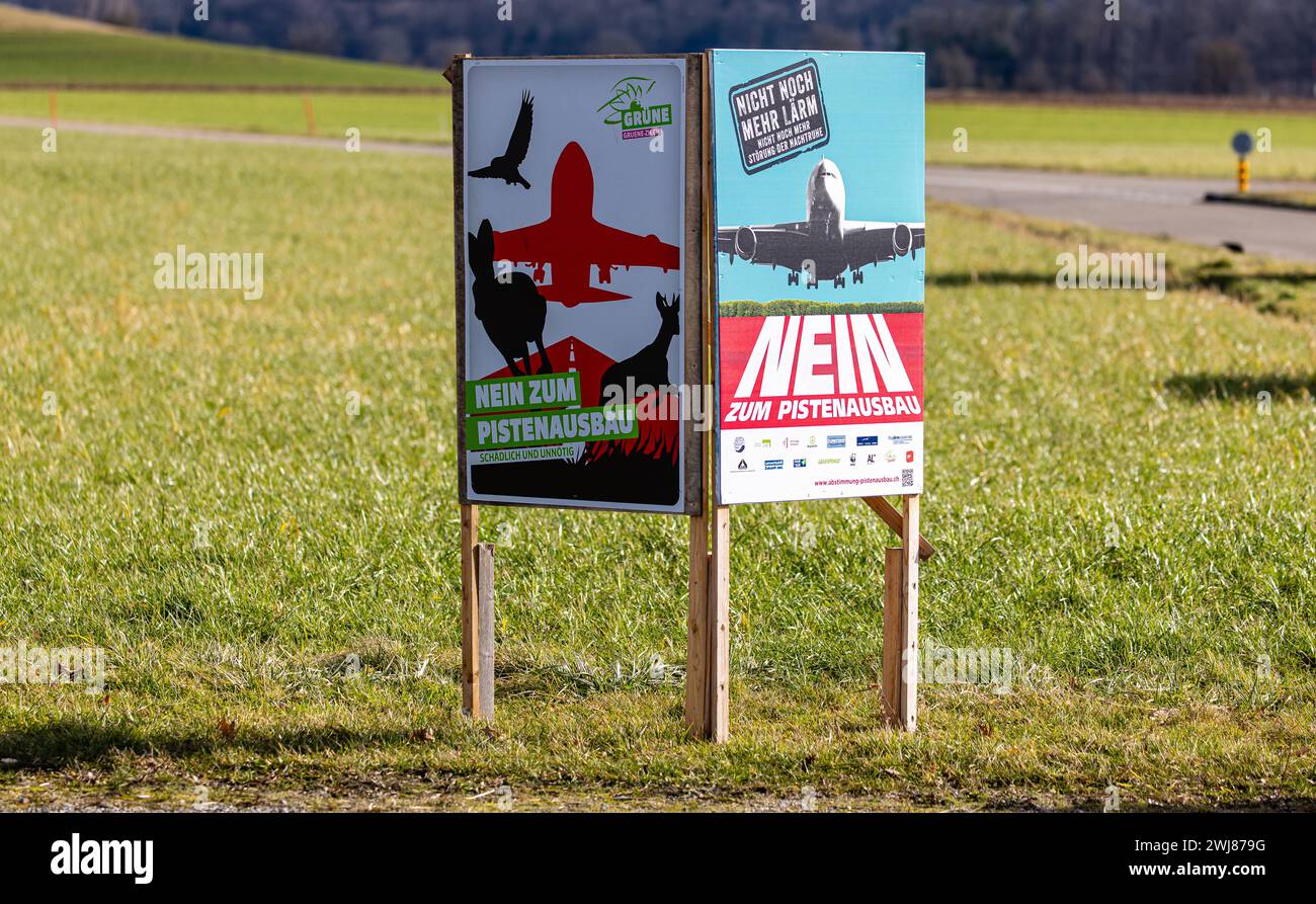 Links das Abstimmungsplakat der Grünen Partei des Kantons Zürich, rechts das Abstimmungsplakat des überparteilichen Komitees. Beide Plakate wollen ein Stockfoto