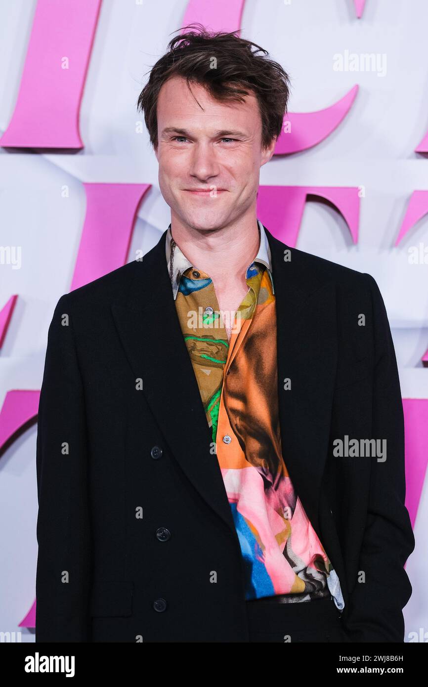 ODEON LUXE Leicester Square, London, Großbritannien. 13. Februar 2024. Hugh Skinner fotografierte bei der europäischen Premiere von Wicked Little Letters. Foto von Julie Edwards./Alamy Live News Stockfoto