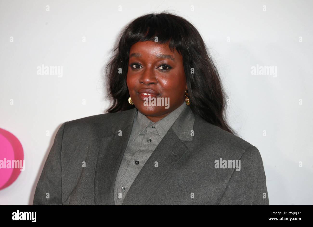 London, Großbritannien. Februar 2024. Lolly Adefope nimmt an der europäischen Premiere von „Wicked Little Letters“ am Odeon Luxe Leicester Square in London Teil. Quelle: SOPA Images Limited/Alamy Live News Stockfoto