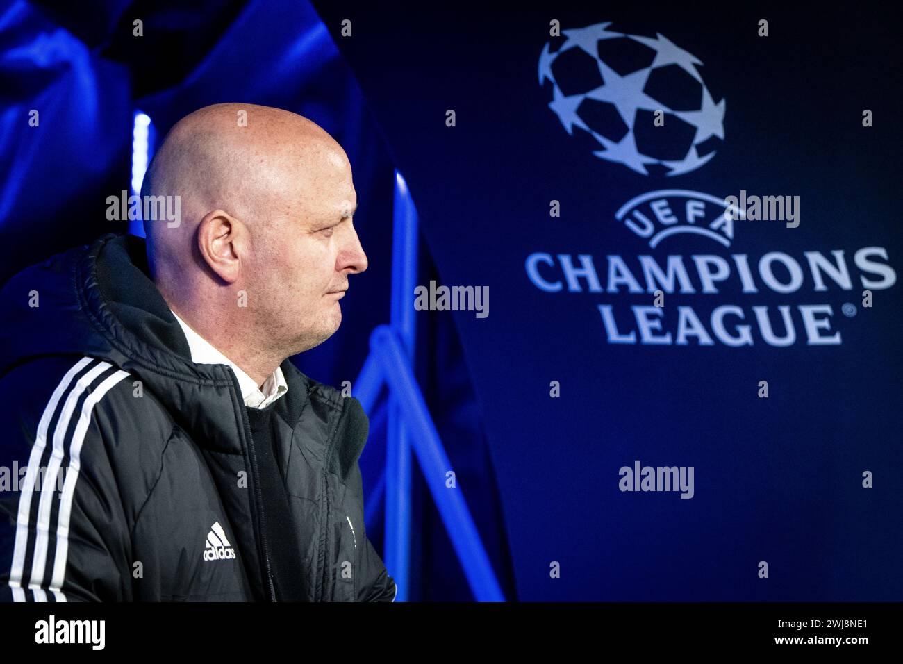 Sportdirektor des FCK, Peter Christiansen, bevor der FC Kopenhagen am Dienstag, den 13. Februar 2024, im Achtelfinale der UEFA Champions League in Parken, Kopenhagen auf Manchester City trifft. (Foto: Mads Claus Rasmussen/Ritzau Scanpix) Stockfoto