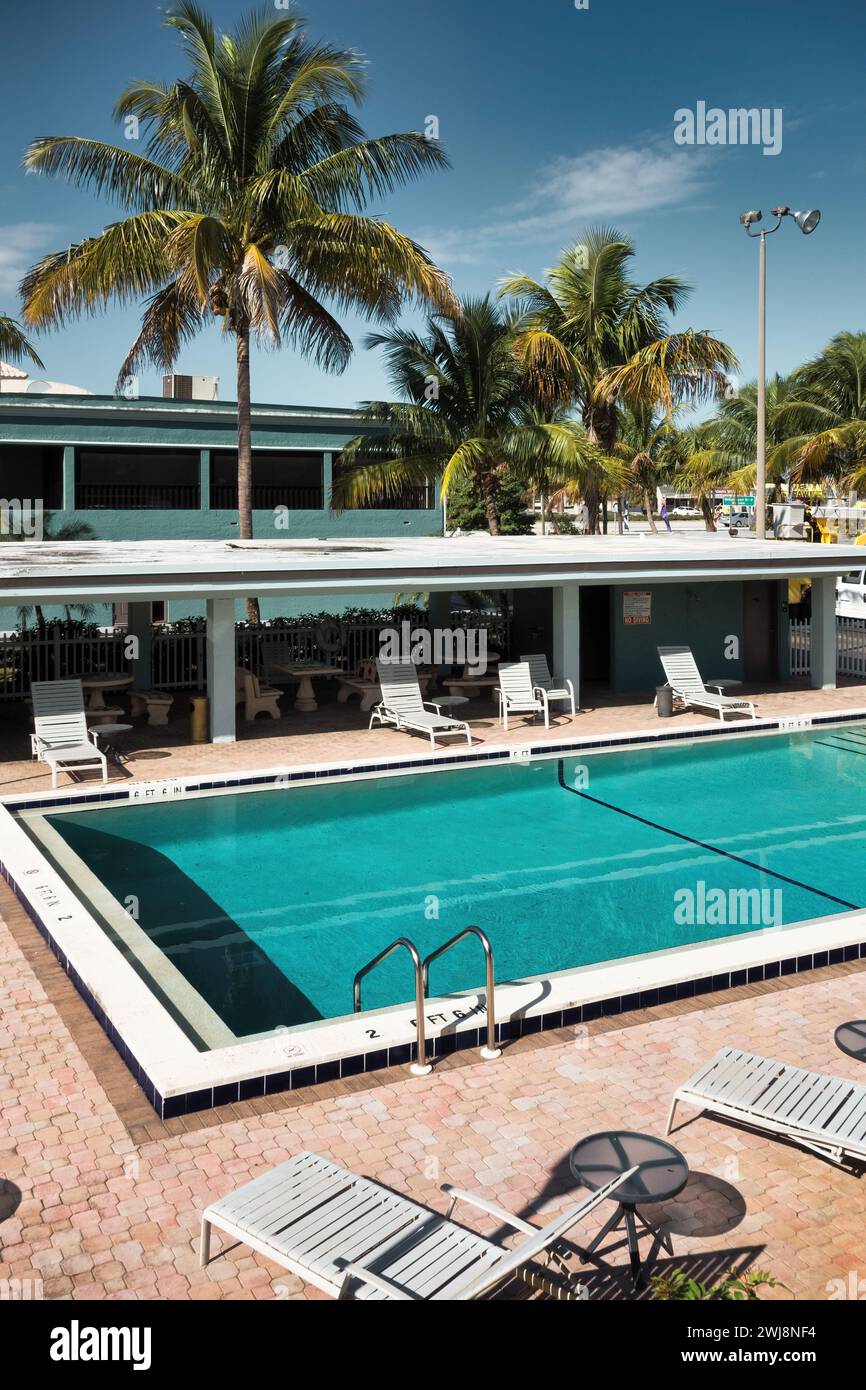 Hotelschwimmbad in Florida, USA Stockfoto