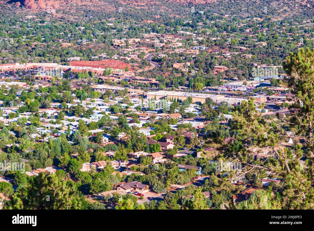 Stadt Sedona, Arizona. Stockfoto