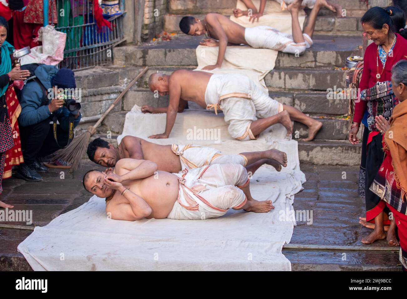 Madhav Narayan Festival, Nepal. Stockfoto