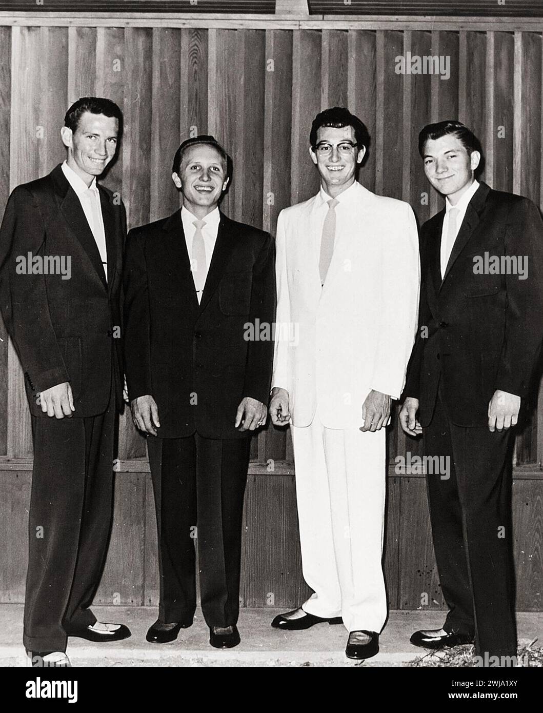 Buddy Holly & The Crickets Vintage-Foto, 1950er Jahre Stockfoto