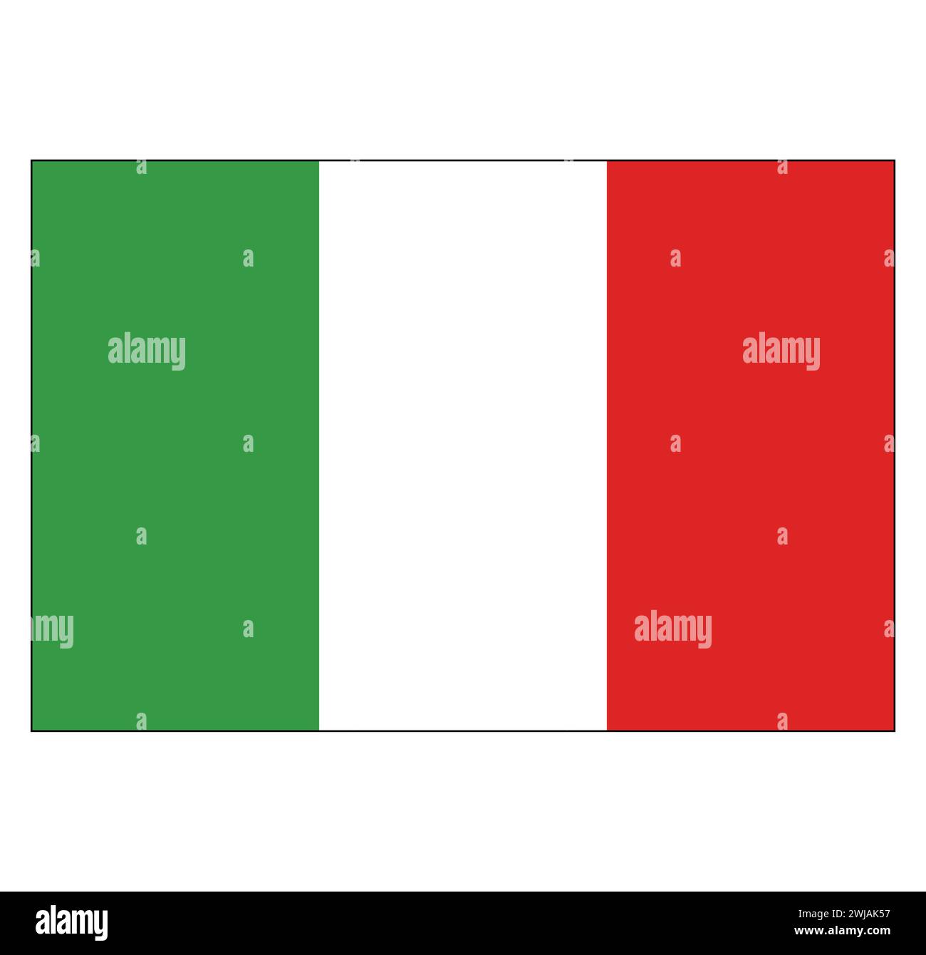 Italien-Flagge Stock Vektor