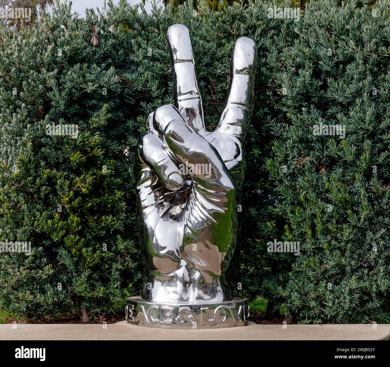 Peace Sculpture, Beverly Hills, Kalifornien, USA Stockfoto