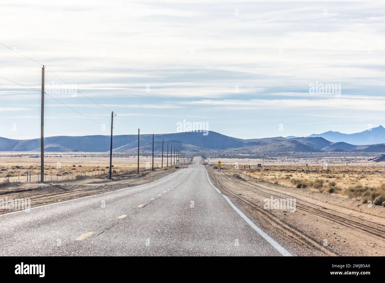 Straße in Arizona, USA im Januar 2024. Stockfoto