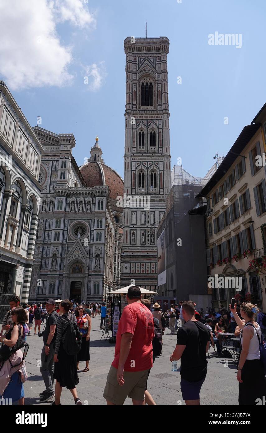 Kathedrale von Florenz, Duomo di Firenze, formell die Kathedrale der Heiligen Maria von der Blume, Cattedrale di Santa Maria del Fiore Stockfoto