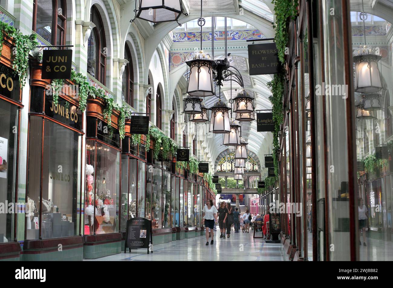 Die Royal Arcade, Norwich. Stockfoto