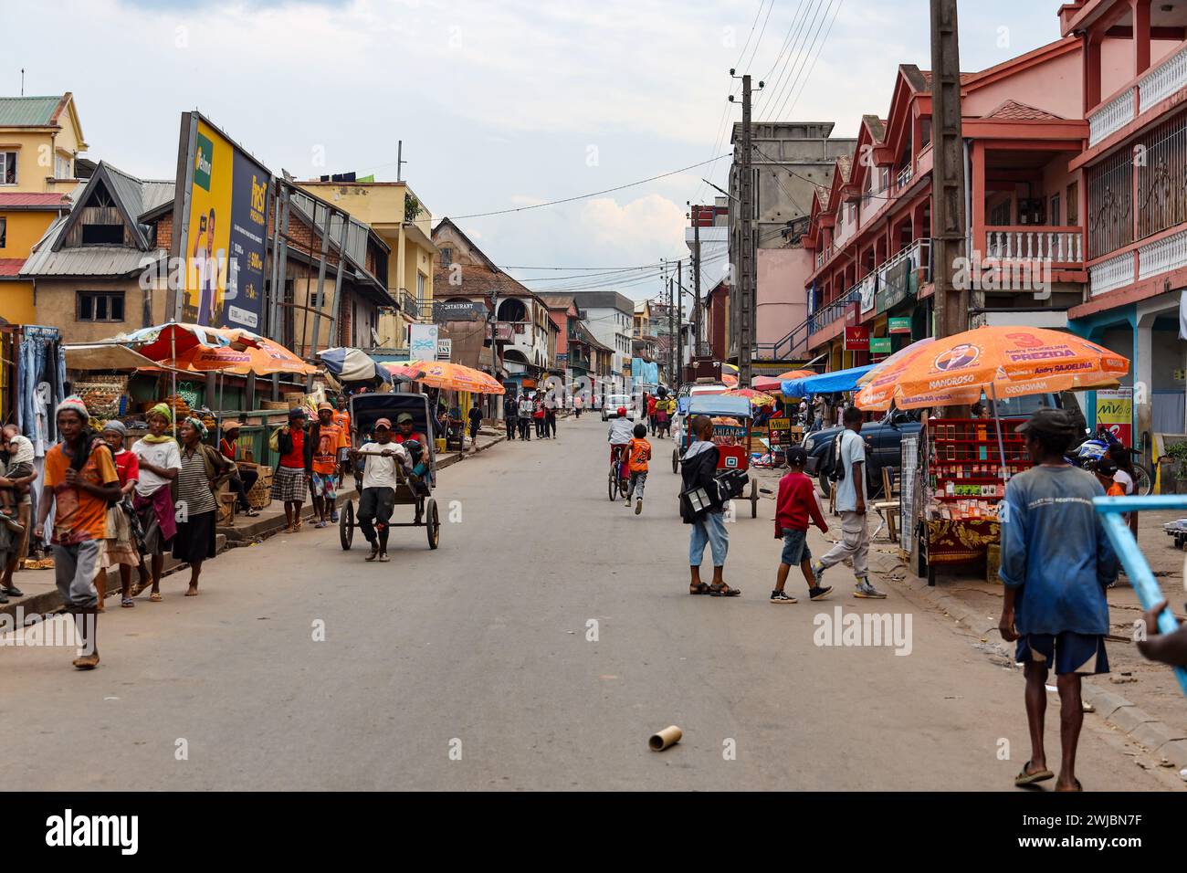 Straßen von Madagaskar Stockfoto