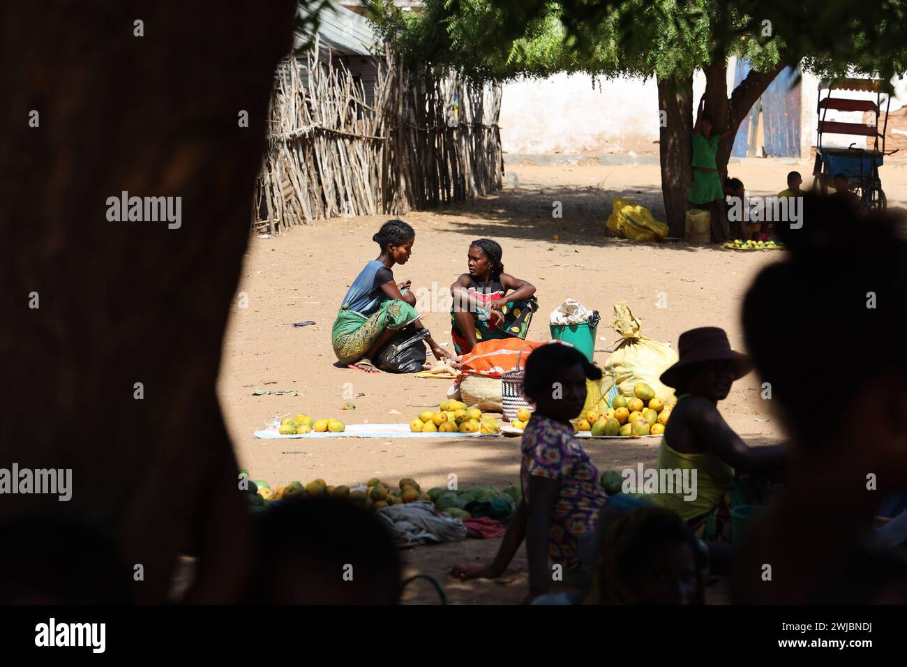 Lokaler Markt, Madagaskar Stockfoto